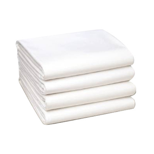 white-plain-bedsheet